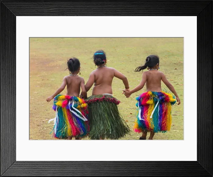 Framed Print : Little Yapese girls in traditional clothing at Yap Day Festival, Yap Island, Federated States of Micronesia Framed Print : Little Yapese girls in traditional clothing at Yap Day Festival, Yap Island, Federated States of Micronesia