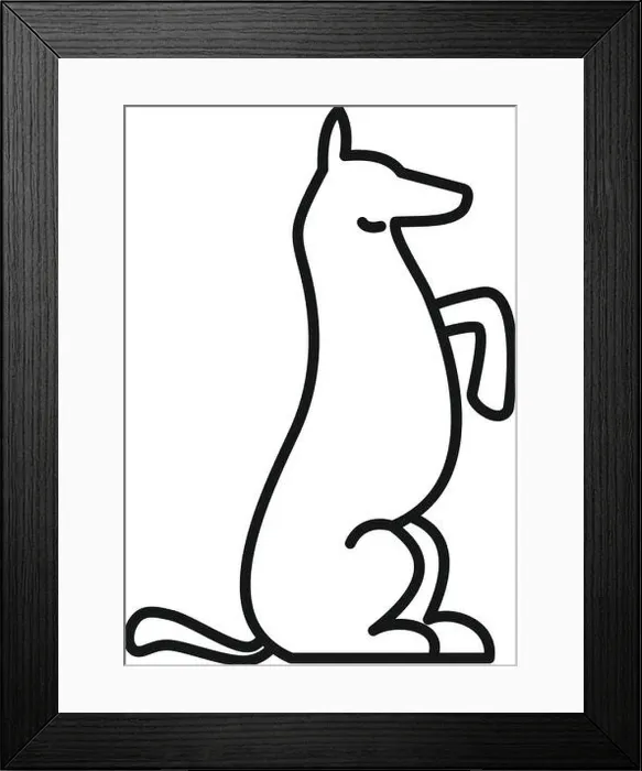 Framed Print : Dog training icon. Outline dog training vector icon for web design isolated on white background Framed Print : Dog training icon. Outline dog training vector icon for web design isolated on white background