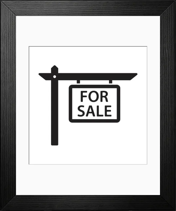 Framed Print : For sale house sign icon vector for graphic design, logo, website, social media, mobile app, UI illustration Framed Print : For sale house sign icon vector for graphic design, logo, website, social media, mobile app, UI illustration
