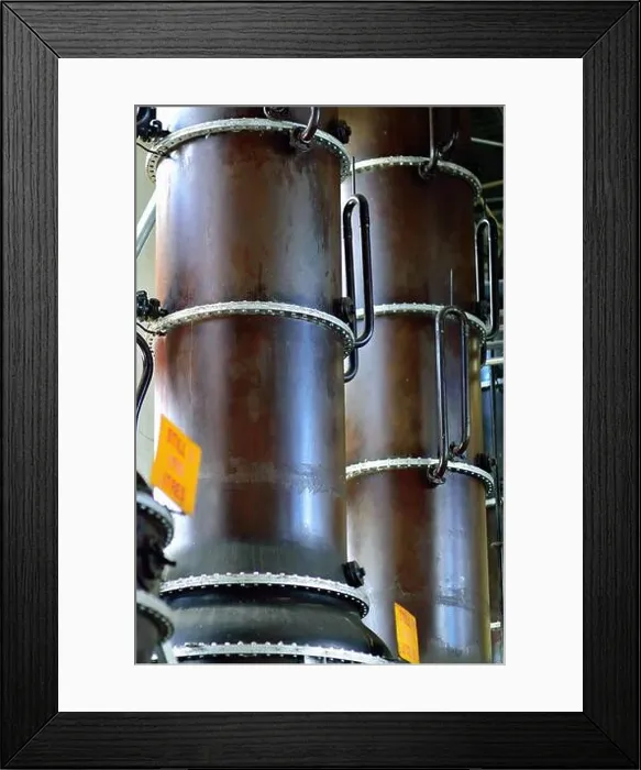 Framed Print : London, England, United Kingdom. Stills at the Beefeater Gin Kennington Distillery in the Lambeth region of London Framed Print : London, England, United Kingdom. Stills at the Beefeater Gin Kennington Distillery in the Lambeth region of London