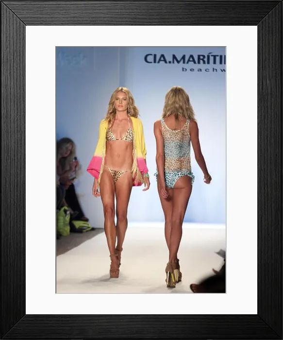 Framed Print : A model walks the runway during the Cia Framed Print : A model walks the runway during the Cia