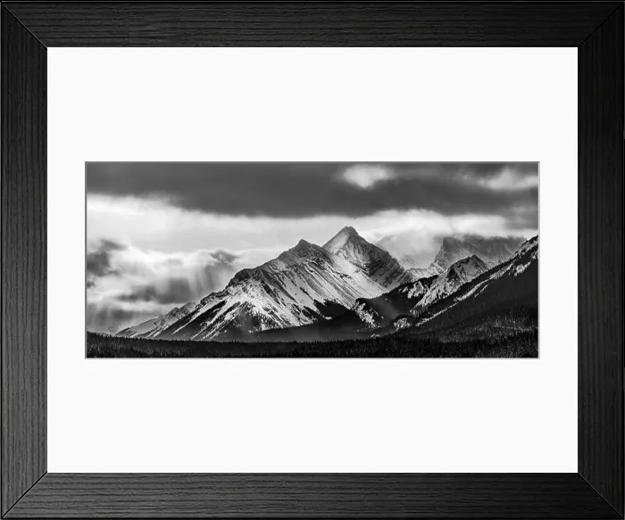 Framed Print : Canada, Alberta, Kananaskis Country, Panorama of Mount Burstall in Peter Lougheed Provincial Park Framed Print : Canada, Alberta, Kananaskis Country, Panorama of Mount Burstall in Peter Lougheed Provincial Park
