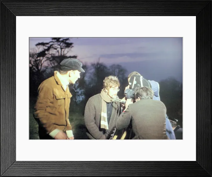 Framed Print : 003581 - John Lennon filming Strawberry Fields Forever in Knole Park, Sevenoaks on 31st January 1967 Framed Print : 003581 - John Lennon filming Strawberry Fields Forever in Knole Park, Sevenoaks on 31st January 1967