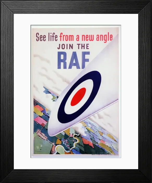Framed Print : Second World War RAF recruitment poster Framed Print : Second World War RAF recruitment poster