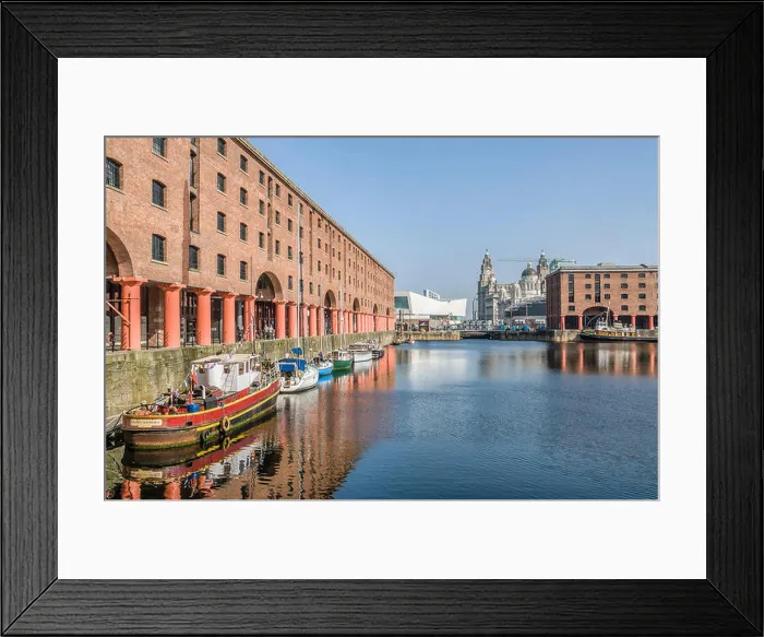 Framed Print : Marina at the Albert Dock, a complex of dock buildings and warehouses in Liverpool, England Framed Print : Marina at the Albert Dock, a complex of dock buildings and warehouses in Liverpool, England