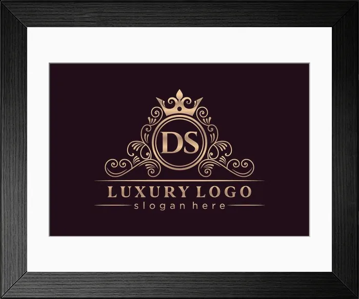 Framed Print : DS Initial Letter Gold calligraphic feminine floral hand drawn heraldic monogram antique vintage style luxury logo Framed Print : DS Initial Letter Gold calligraphic feminine floral hand drawn heraldic monogram antique vintage style luxury logo