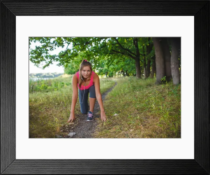 Framed Print : Girl European appearance young brown-haired woman in a pink shir Framed Print : Girl European appearance young brown-haired woman in a pink shir