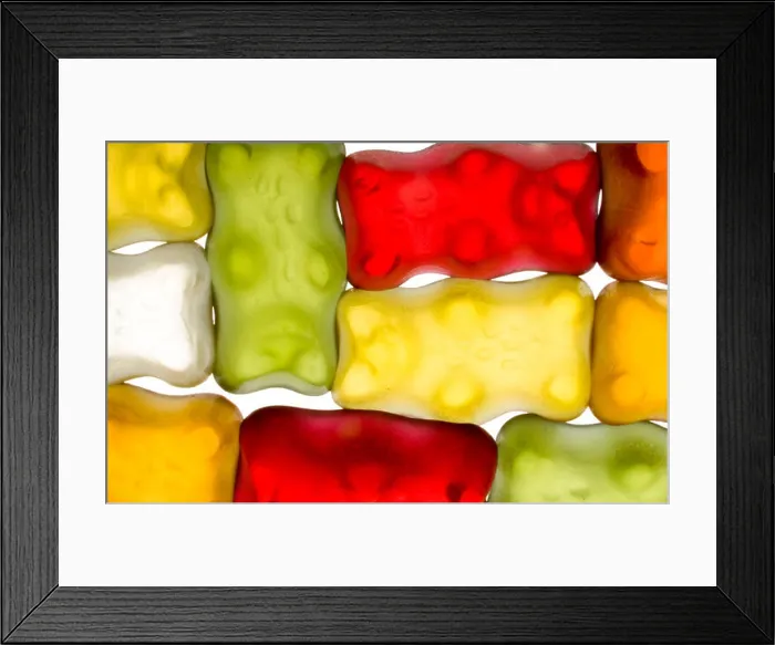 Framed Print : Bears Sweet bear cheerful abstract background