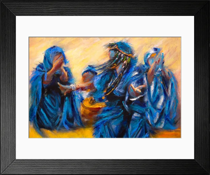 Framed Print : Morocco, Marrakech Medina, Museum. Painting of painter Abdellatif Zine Framed Print : Morocco, Marrakech Medina, Museum. Painting of painter Abdellatif Zine