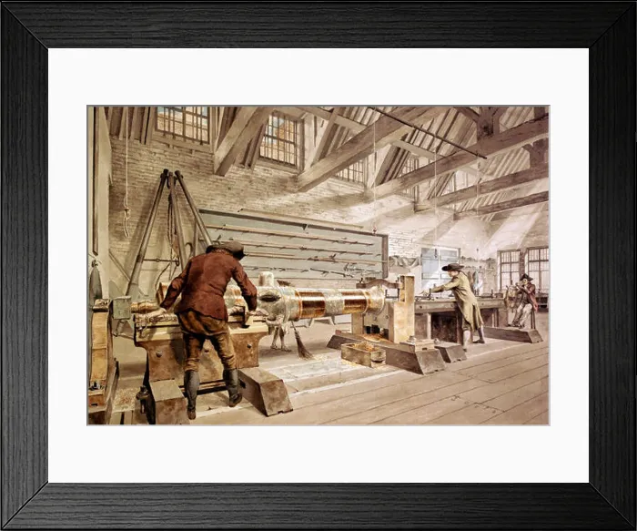 Framed Print : Jan Verbruggen Foudary Drawing 47 Horizontal Boring Machine (cropped) Framed Print : Jan Verbruggen Foudary Drawing 47 Horizontal Boring Machine (cropped)