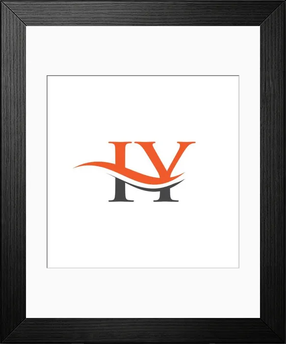 Framed Print : Creative IY letter with luxury concept. Modern IY Logo Design for business and company identity Framed Print : Creative IY letter with luxury concept. Modern IY Logo Design for business and company identity