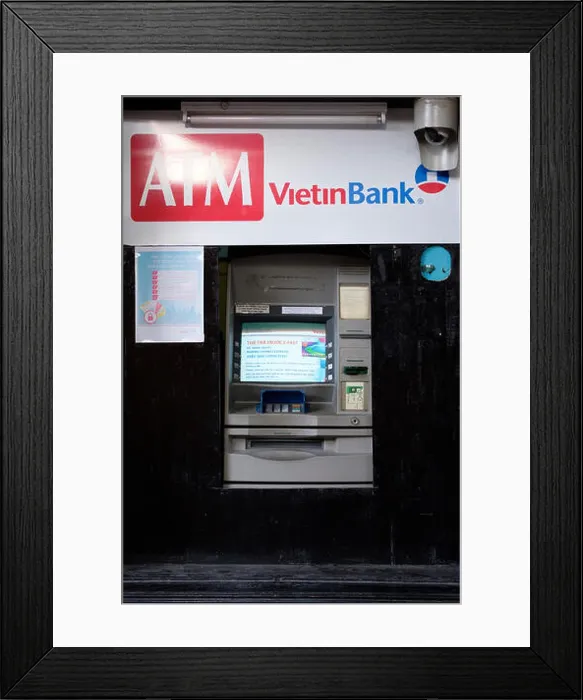 Framed Print : VietinBank ATM in Vietnam, Asia Framed Print : VietinBank ATM in Vietnam, Asia