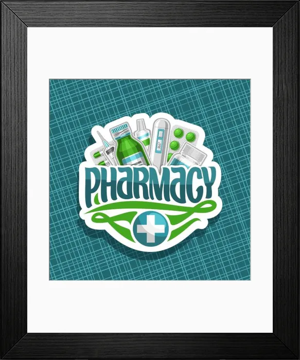 Framed Print : Vector logo for Pharmacy Framed Print : Vector logo for Pharmacy