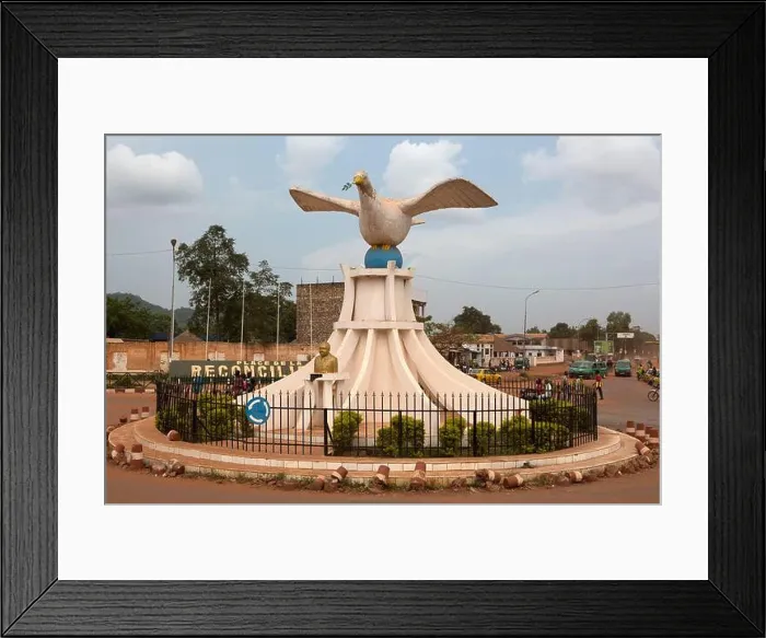 Framed Print : Central African Republic, Bangui, Downtown, Monument of Peace Framed Print : Central African Republic, Bangui, Downtown, Monument of Peace