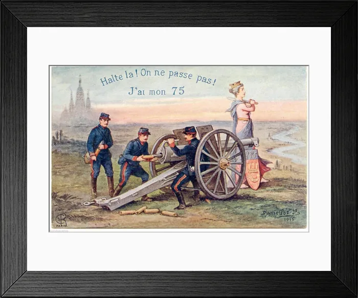 Framed Print : English: Halte la! On ne passe pas! French card 1915. 1915. Daniel Pot Jr. 456 On ne passe pas-1915 Framed Print : English: Halte la! On ne passe pas! French card 1915. 1915. Daniel Pot Jr. 456 On ne passe pas-1915