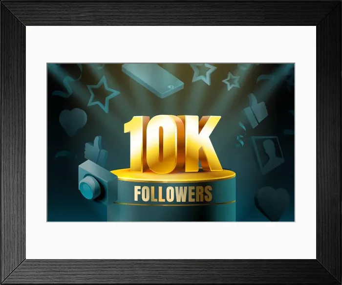 Framed Print : Thank you followers peoples, 10k online social group, happy banner celebrate, Vector illustration Framed Print : Thank you followers peoples, 10k online social group, happy banner celebrate, Vector illustration