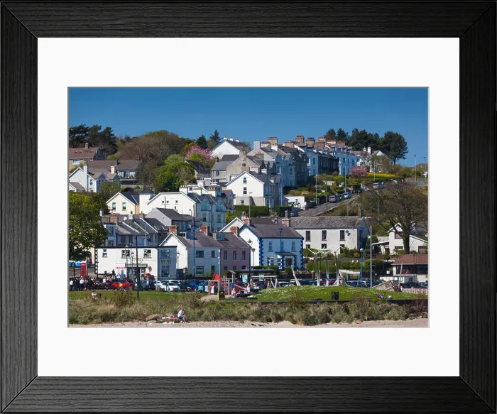 Framed Print : UK, Northern Ireland, County Antrim, Ballycastle, town view Framed Print : UK, Northern Ireland, County Antrim, Ballycastle, town view