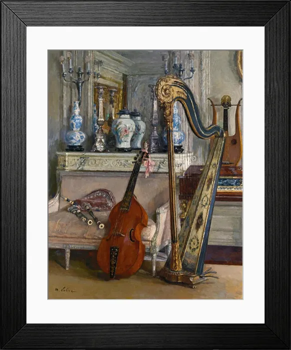 Framed Print : Lobre Maurice - Salon De La Musique Framed Print : Lobre Maurice - Salon De La Musique