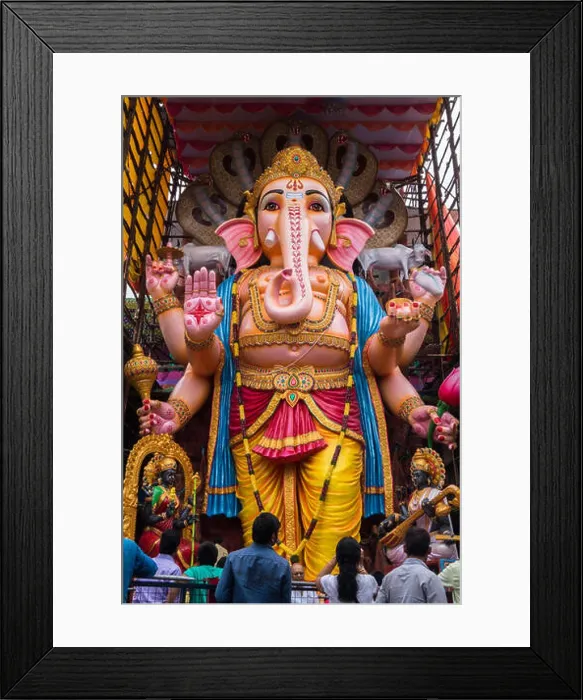Framed Print : Tallest Ganesh Idol in Hyderabad Framed Print : Tallest Ganesh Idol in Hyderabad