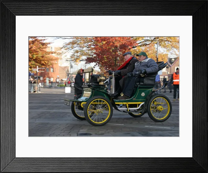 Framed Print : 1901 Cudell Reg. No. BLF239 Mr Karl-Heinz Dreher NO.95 Arriving at Crawley Framed Print : 1901 Cudell Reg. No. BLF239 Mr Karl-Heinz Dreher NO.95 Arriving at Crawley