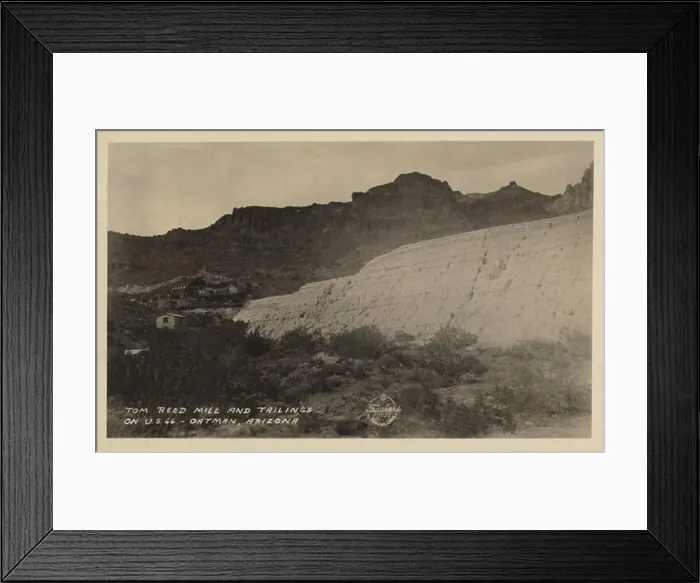 Framed Print : Tom Reed Mill and its tailings are showcased in this image Framed Print : Tom Reed Mill and its tailings are showcased in this image