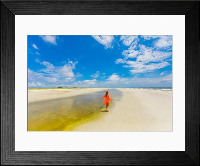 Framed Print : White sand beaches on Ship Island, Gulf Coast, Mississippi, United States of America Framed Print : White sand beaches on Ship Island, Gulf Coast, Mississippi, United States of America