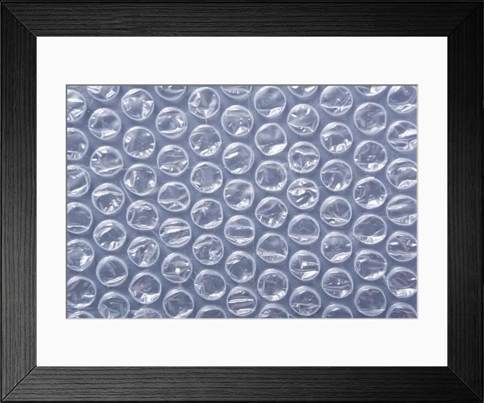 Framed Print : Close up of a sheet of bubblewrap packaging Framed Print : Close up of a sheet of bubblewrap packaging