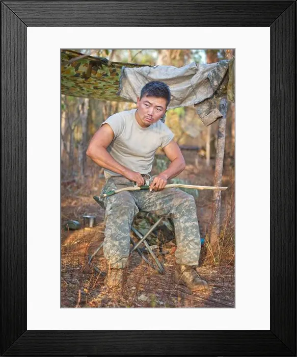 Framed Print : U.S. Army 2nd. Lt. Jae Yu with the 25th Infantry Division Framed Print : U.S. Army 2nd. Lt. Jae Yu with the 25th Infantry Division