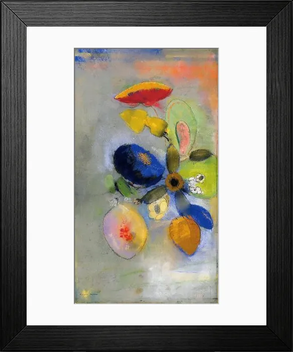 Framed Print : Flowers by Odilon Redon Framed Print : Flowers by Odilon Redon