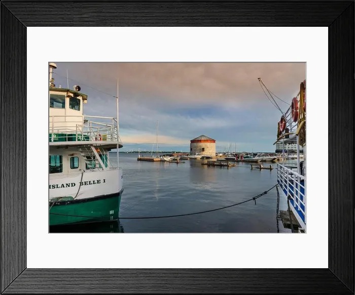 Framed Print : Confederation Basin Marina and Shoal Tower; Kingston, Ontario, Canada Framed Print : Confederation Basin Marina and Shoal Tower; Kingston, Ontario, Canada