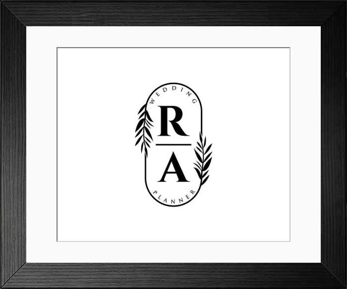 Framed Print : RA Initials letter Wedding monogram logos collection Framed Print : RA Initials letter Wedding monogram logos collection