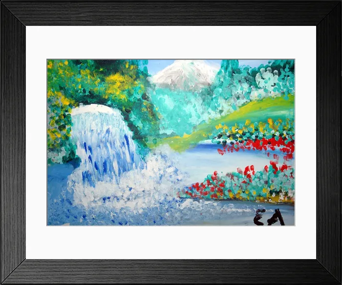 Framed Print : Art of blind painter Esref Armagan Framed Print : Art of blind painter Esref Armagan