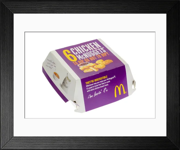Framed Print : Box of McDonald's Chicken Nuggets or McNuggets Fast Food Framed Print : Box of McDonald's Chicken Nuggets or McNuggets Fast Food