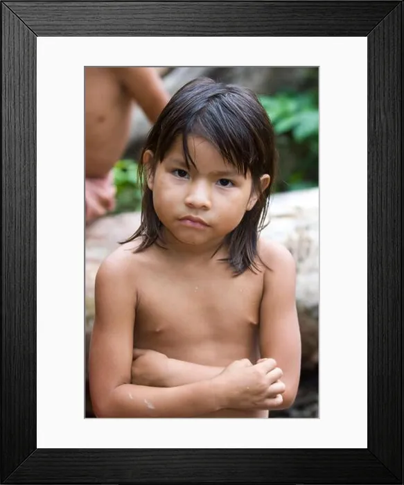 Framed Print : Yagua Indians - Amazon Peru Framed Print : Yagua Indians - Amazon Peru