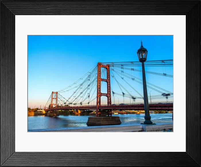 Framed Print : Hanging Bridge (Puente Colgante Ingeniero Marcial Candioti). Santa Fe, Argentina Framed Print : Hanging Bridge (Puente Colgante Ingeniero Marcial Candioti). Santa Fe, Argentina