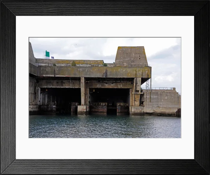 Framed Print : Submarine base of Kerman, K3, WW II, Atlantic wall, Lorient harbour, Morbihan, Bretagne, Brittany, France Framed Print : Submarine base of Kerman, K3, WW II, Atlantic wall, Lorient harbour, Morbihan, Bretagne, Brittany, France