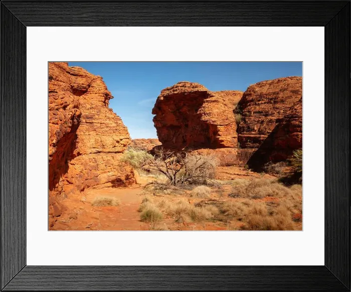 Framed Print : Kings Canyon in center Australia Framed Print : Kings Canyon in center Australia