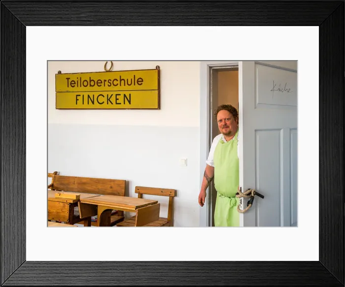 Framed Print : Gunnar Müller, chef of Hotel Kavaliershaus in Fincken Framed Print : Gunnar Müller, chef of Hotel Kavaliershaus in Fincken