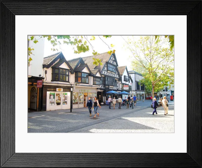 Framed Print : Tudor timber-framed buildings, Fore Street, Taunton, Somerset, England, United Kingdom Framed Print : Tudor timber-framed buildings, Fore Street, Taunton, Somerset, England, United Kingdom