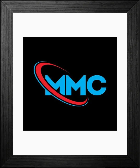 Framed Print : MMC logo. MMC letter. MMC letter logo design Framed Print : MMC logo. MMC letter. MMC letter logo design