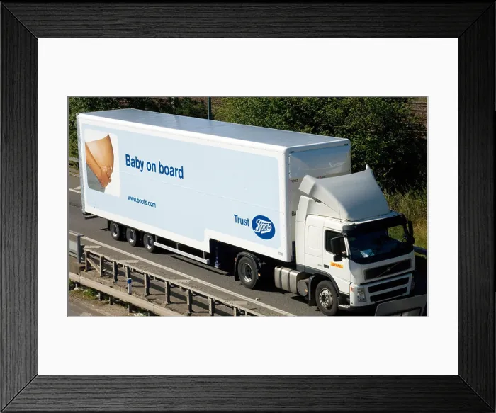 Framed Print : A Boots delivery lorry Framed Print : A Boots delivery lorry