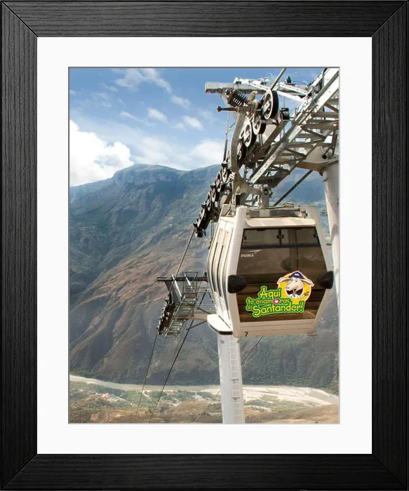 Framed Print : Chicamocha National Park Cable Car Framed Print : Chicamocha National Park Cable Car