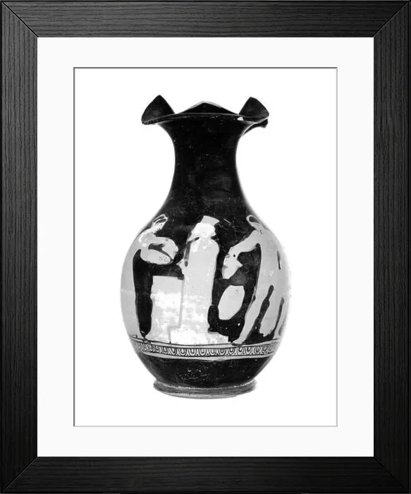 Framed Print : Attic Red-Figure Oinochoe (Shape 3). Unknown Framed Print : Attic Red-Figure Oinochoe (Shape 3). Unknown