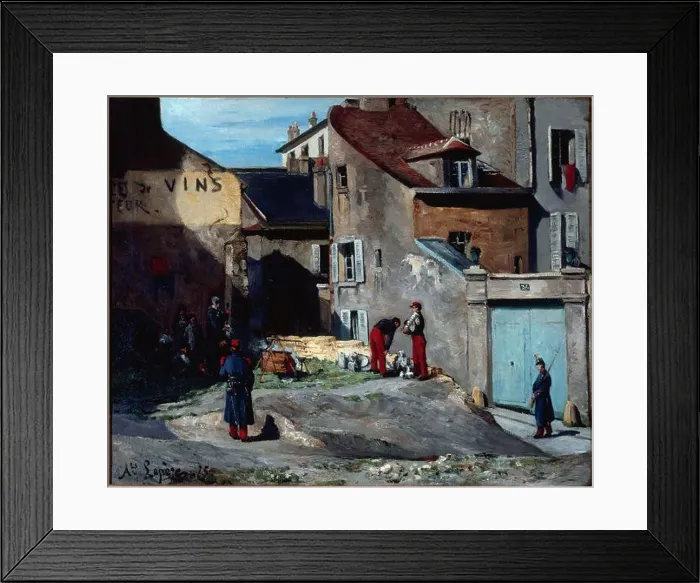 Framed Print : Episode of the Commune, rue des Rosiers, in Montmartre, 1875 Framed Print : Episode of the Commune, rue des Rosiers, in Montmartre, 1875