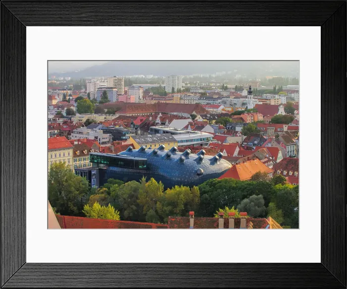 Framed Print : Graz Kunsthaus - Graz Art Museum 01 Framed Print : Graz Kunsthaus - Graz Art Museum 01