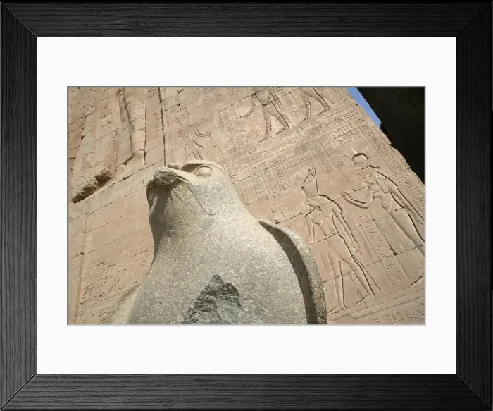 Framed Print : Horus (falcon god) statue at the Temple of Edfu, Edfu, Egypt, Africa Framed Print : Horus (falcon god) statue at the Temple of Edfu, Edfu, Egypt, Africa