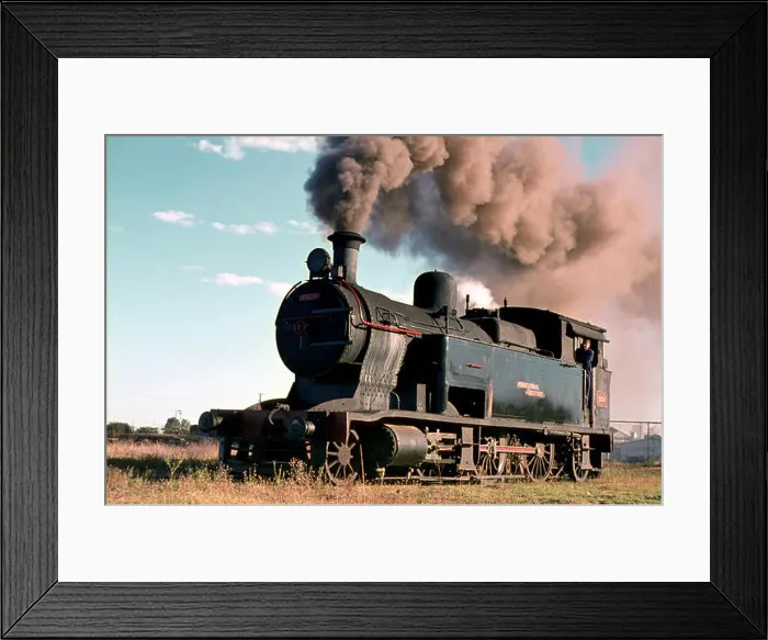 Framed Print : Bahia Blanca depot yard with Argentinean Railway 8A Class 2-6-2T No