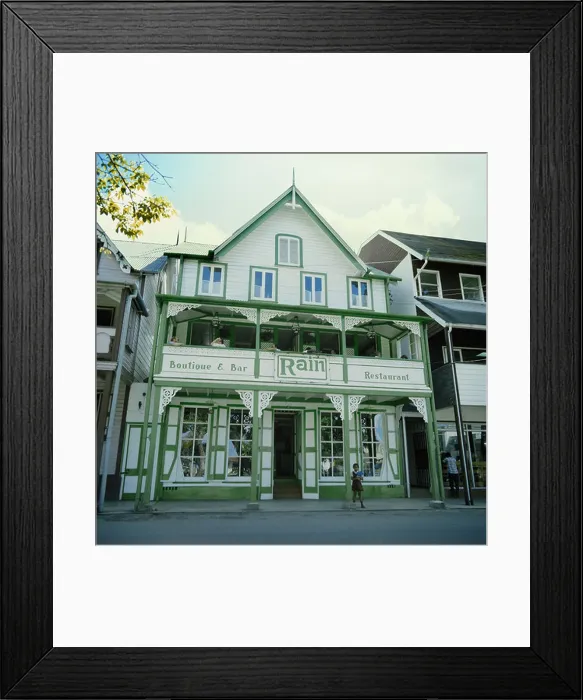 Framed Print : The former Rain restaurant now called Chez Paul, Castries, St Lucia Framed Print : The former Rain restaurant now called Chez Paul, Castries, St Lucia