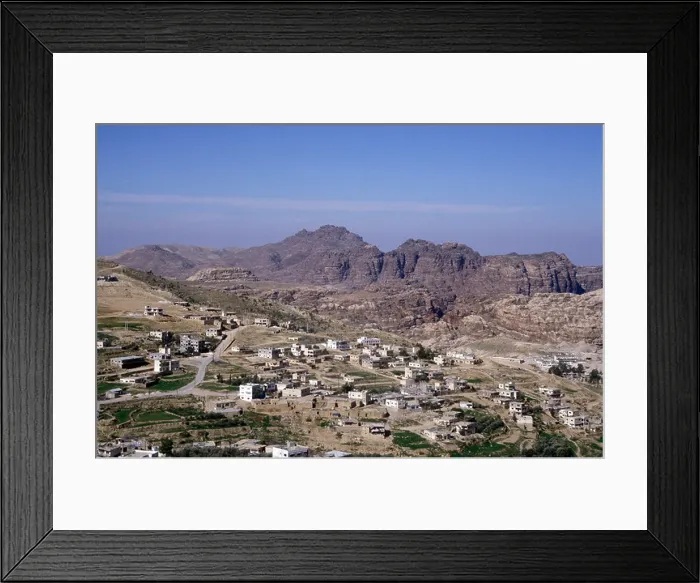 Framed Print : JORDAN Local Caption Petra Village Framed Print : JORDAN Local Caption Petra Village