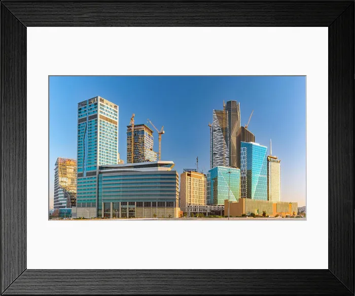 Framed Print : KAFD - King Abdullah Financial District views in Riyadh, Saudi Arabia Framed Print : KAFD - King Abdullah Financial District views in Riyadh, Saudi Arabia